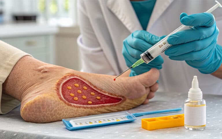 درمان زخم پای دیابتی با PRP
