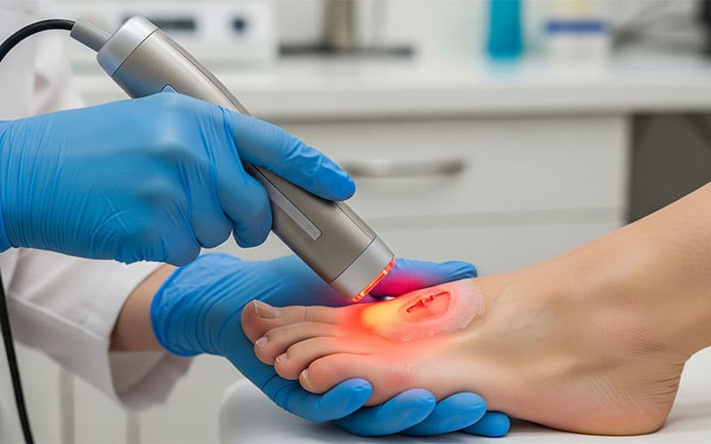التیام زخم دیابتی با لایت تراپی