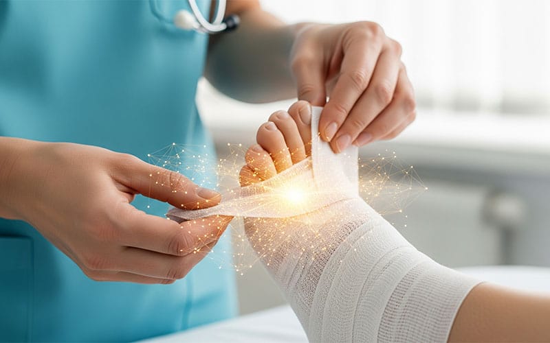 بهترین پانسمان زخم دیابت