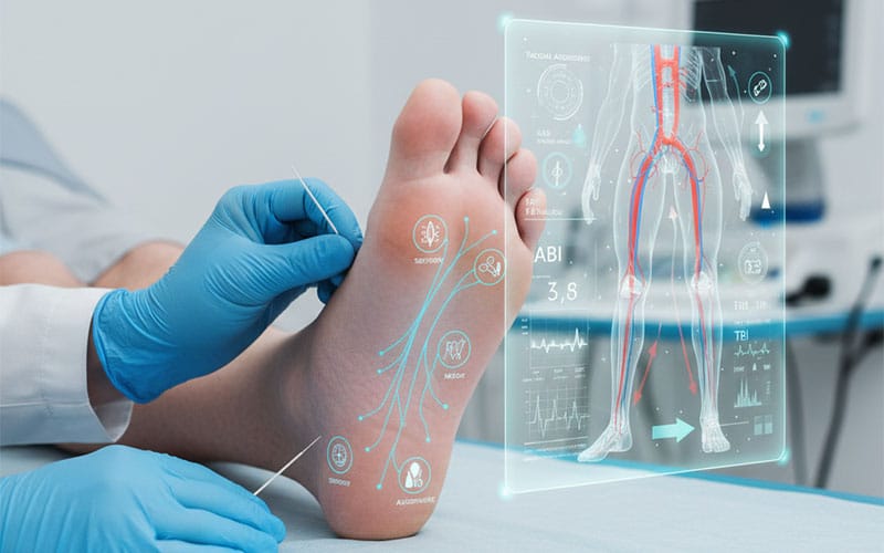 نحوه تشخیص زخم پای دیابتی و ارزیابی عروقی