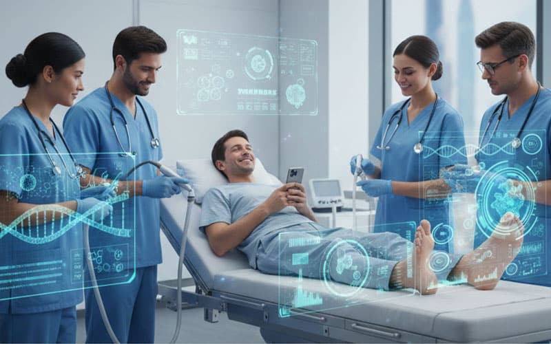 درمان پیشرفته زخم دیابت بدون درد بدون بستری